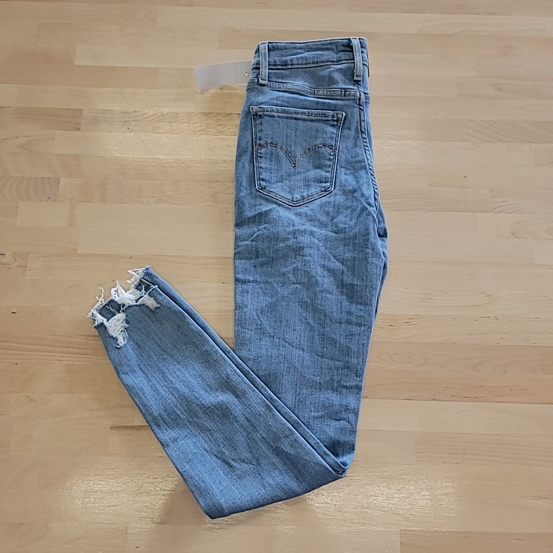 Levi's Size 24 721-High Rise Skinny-Jeans Medium Blue