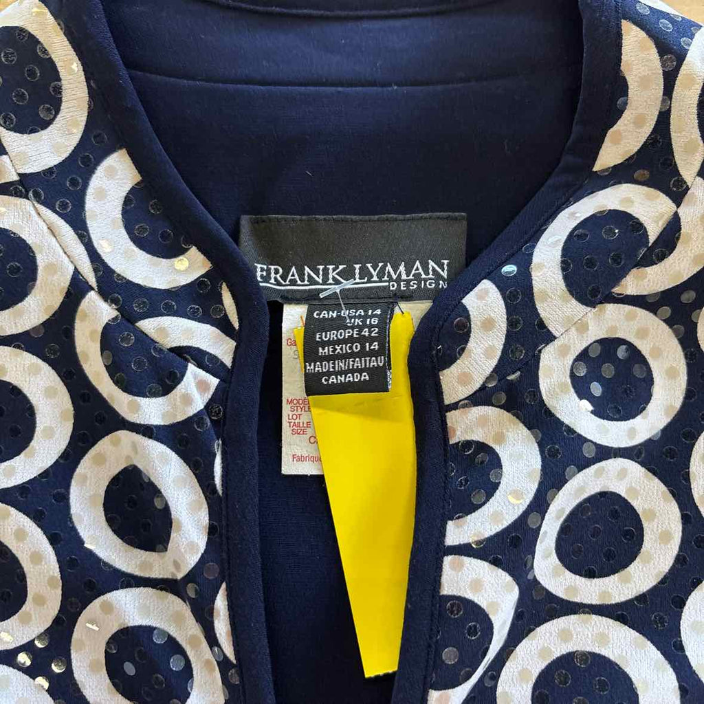 Frank Lyman Size 16 Blue Jacket