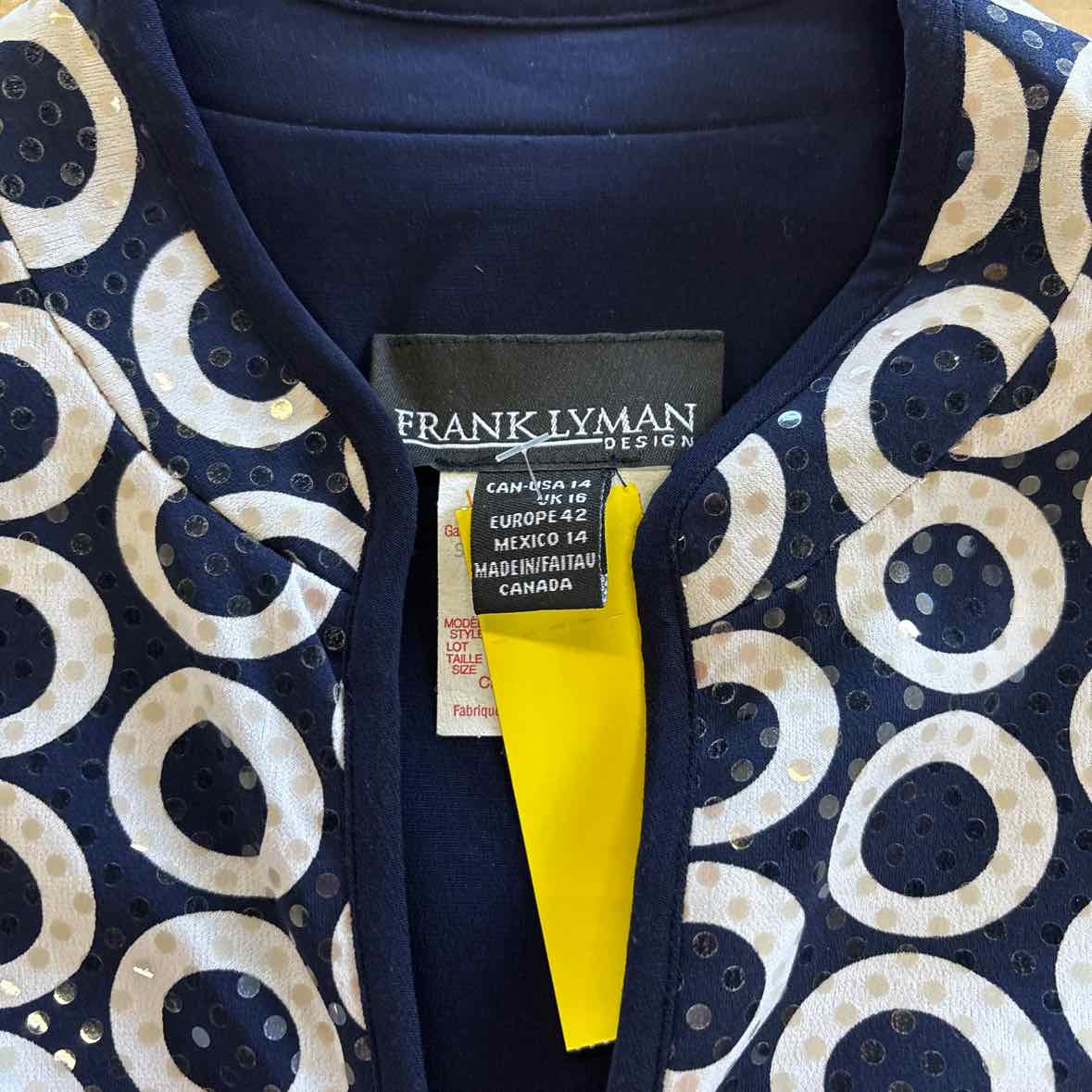 Frank Lyman Size 16 Blue Jacket