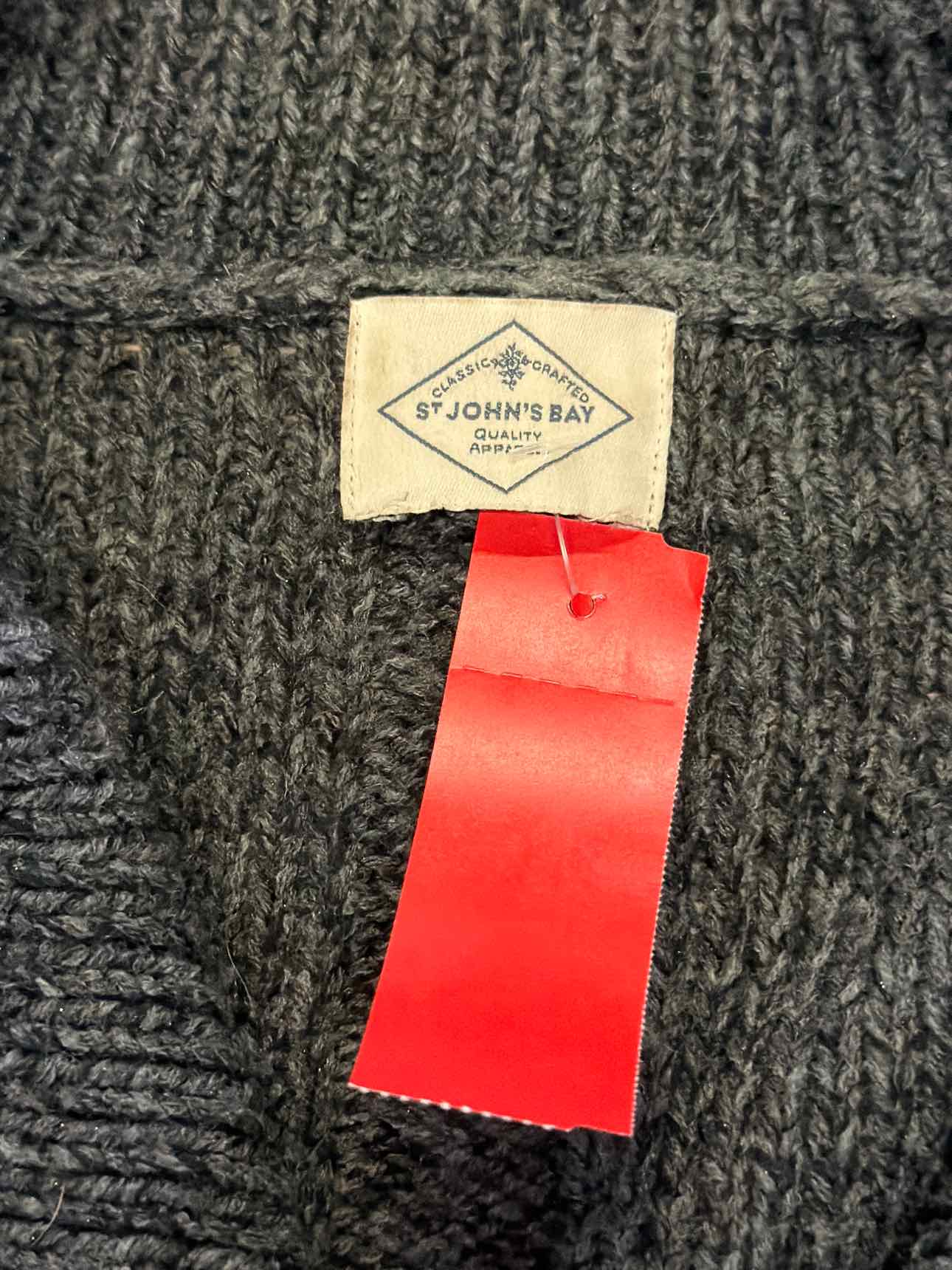 St John's Bay Size One Size Gray Cardigan