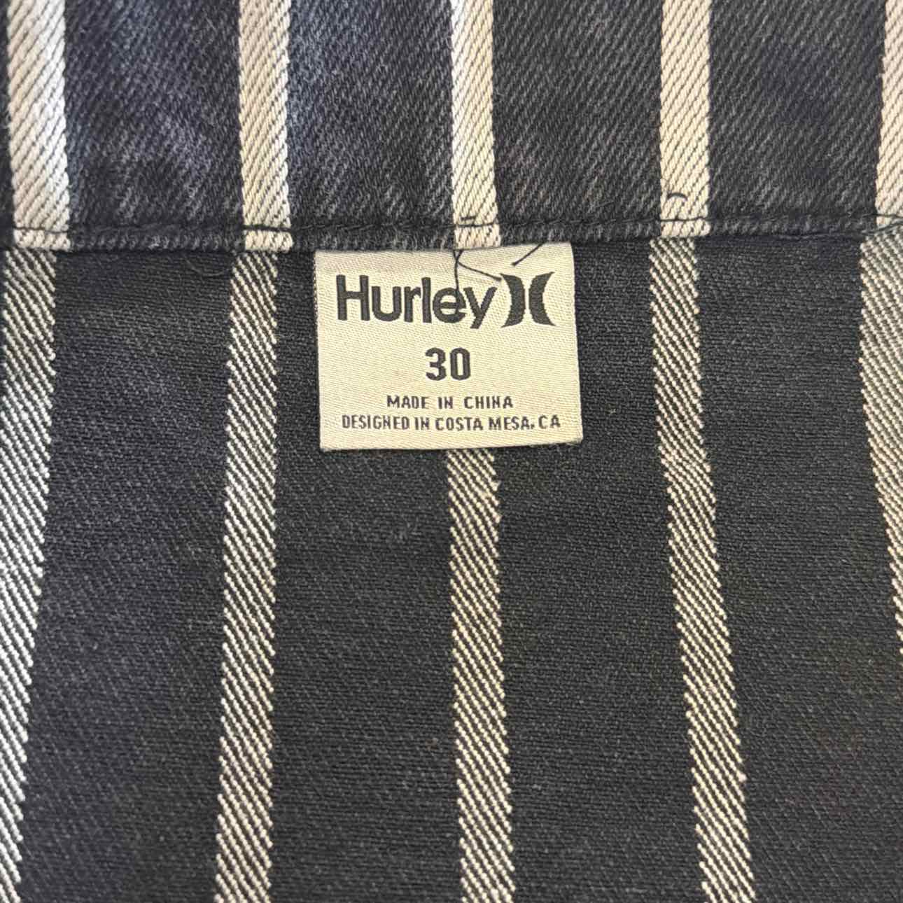 Hurley Juniors' Size 30 Sloan Button-Front Mini Skirt - Black