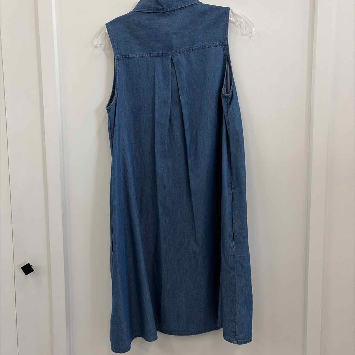 Old Navy Size M Blue Cotton Rayon Preloved Dress