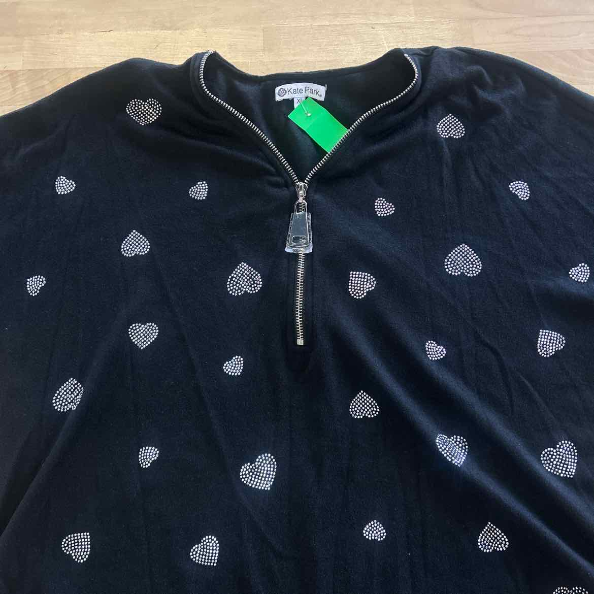 Kate Park Size XL Black Preloved Blouse LS