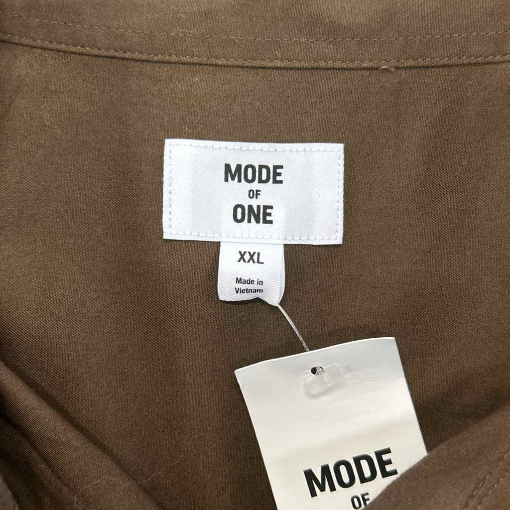 Mode of One Men's Long-Sleeve Button-Front Utility Shirt