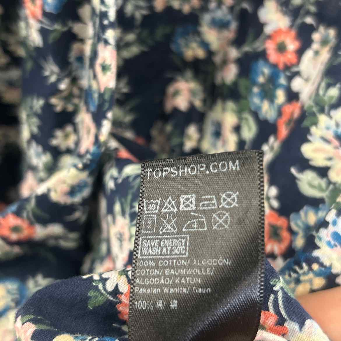 topshop Size 2 Navy Dress