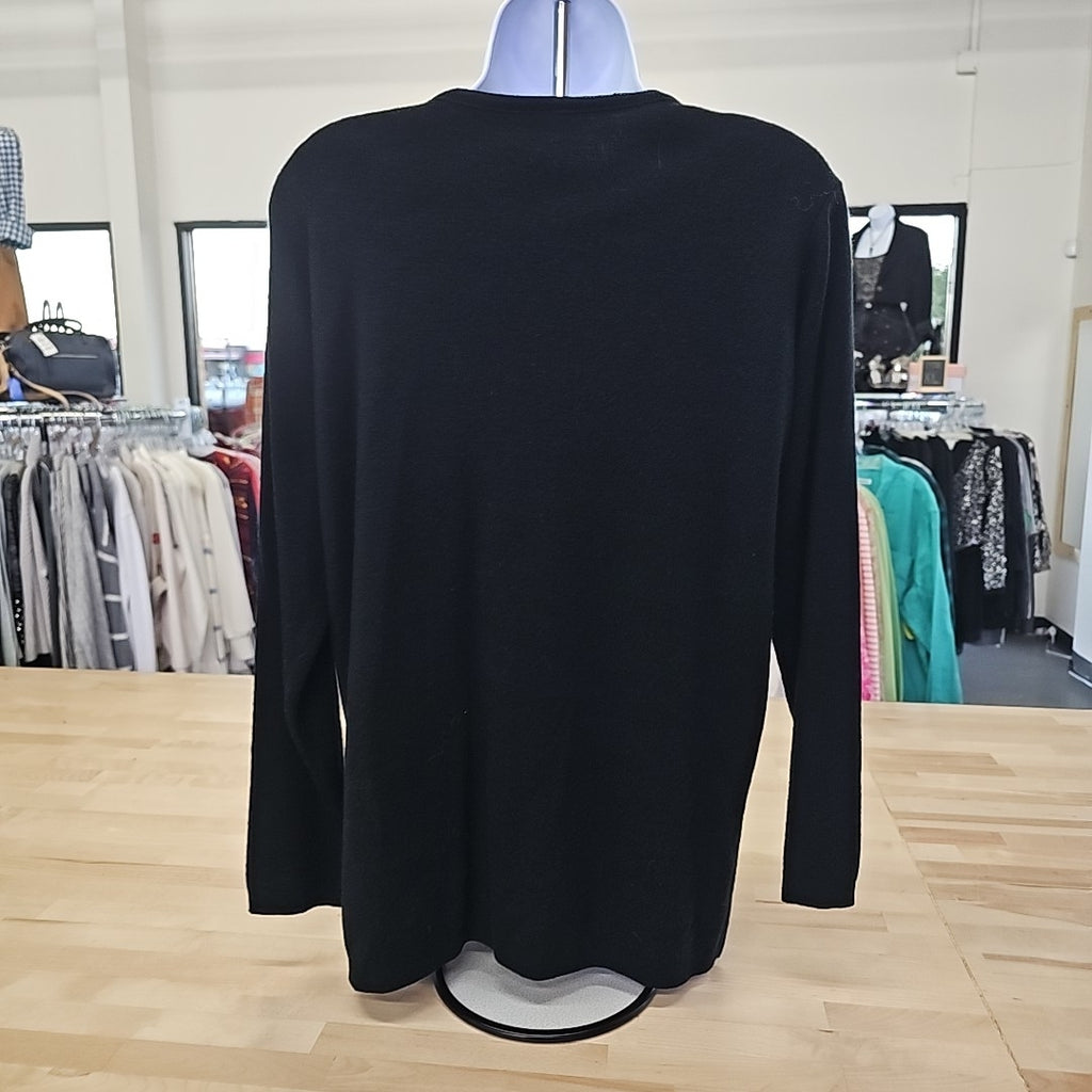KL Collection Size PM Black Sweater