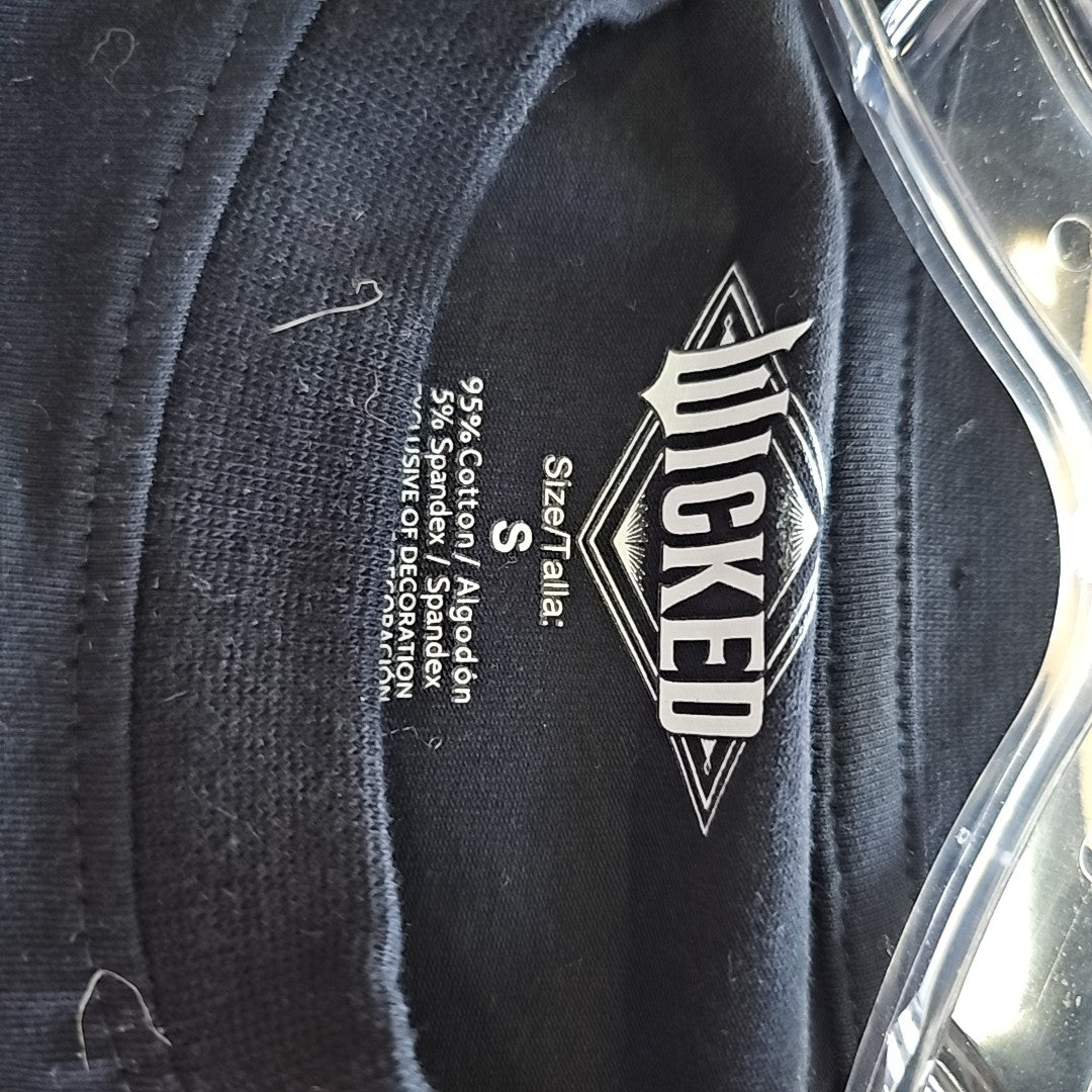 Wicked Size S Black New T-Shirt SS