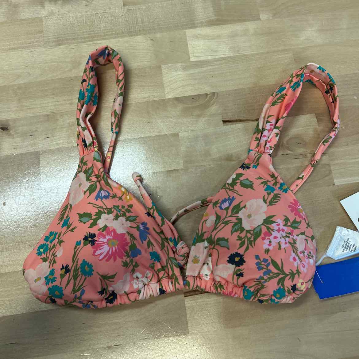 Women's O'Neill Kelly Floral Menorca Swim Bikini Top Juniors Medium Desert Flowe