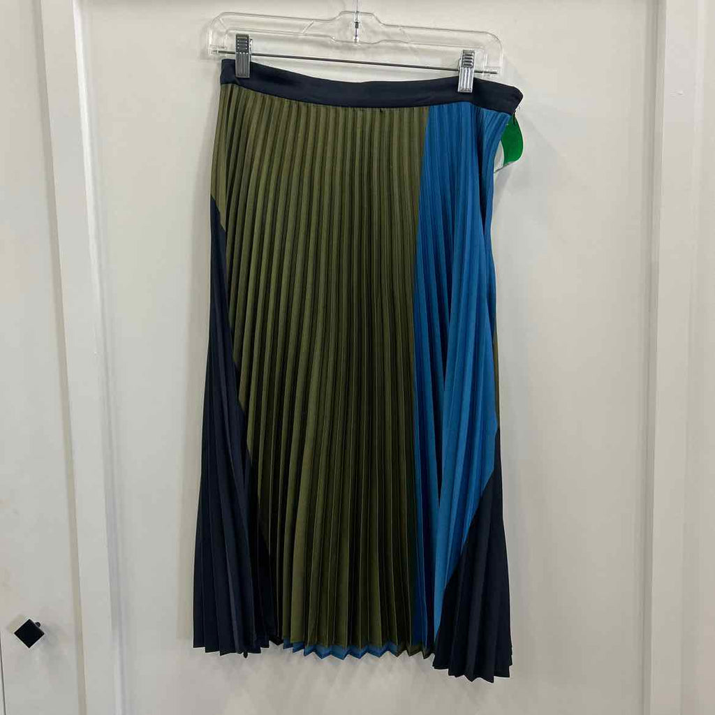 Ann Taylor Size 4 Black Blue Green Preloved Skirt