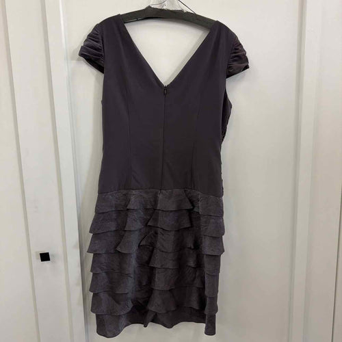 Adrianna Papell Size 10 Purple Polyester Rayon Preloved Dress