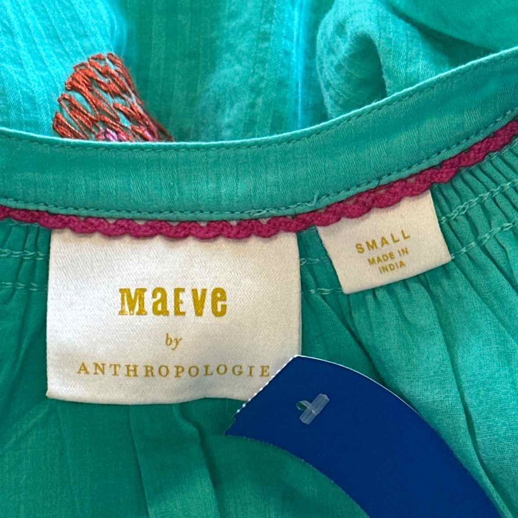 Anthropologie Size S Green Blouse