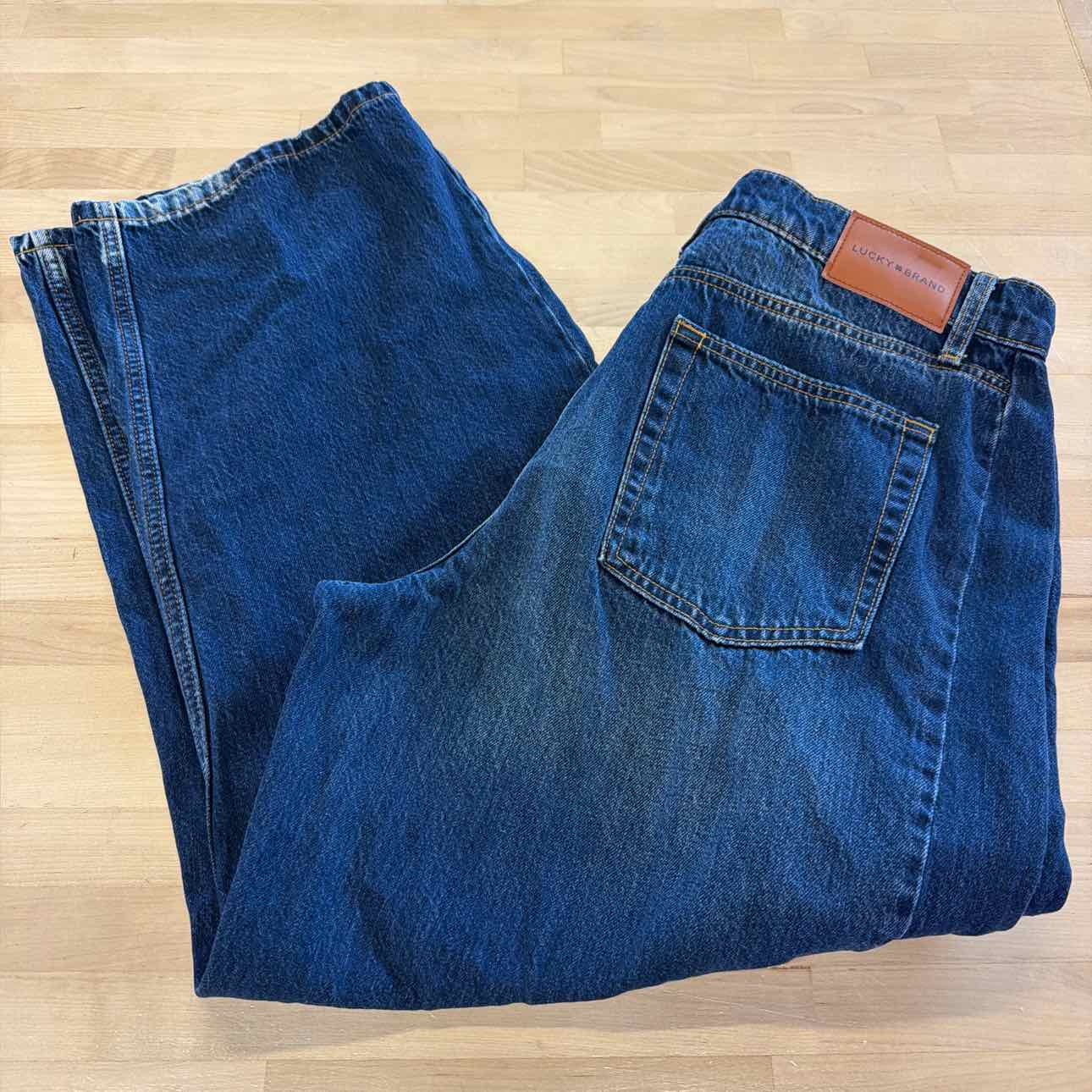 Lucky Brand Women's High-Rise Barrel-Leg Jeans - Obsidian Blue