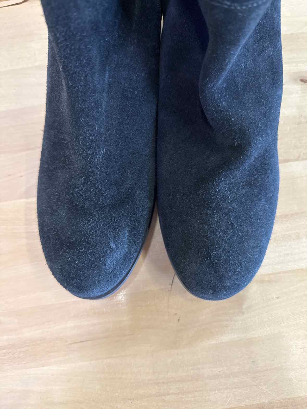 Lucky Brand Jean Size 6.5 Black Suede Over the Knee Boots
