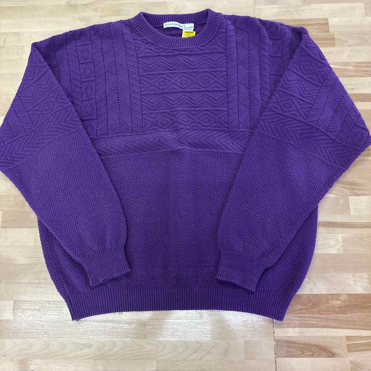 Claiborne Size XL Purple Sweater