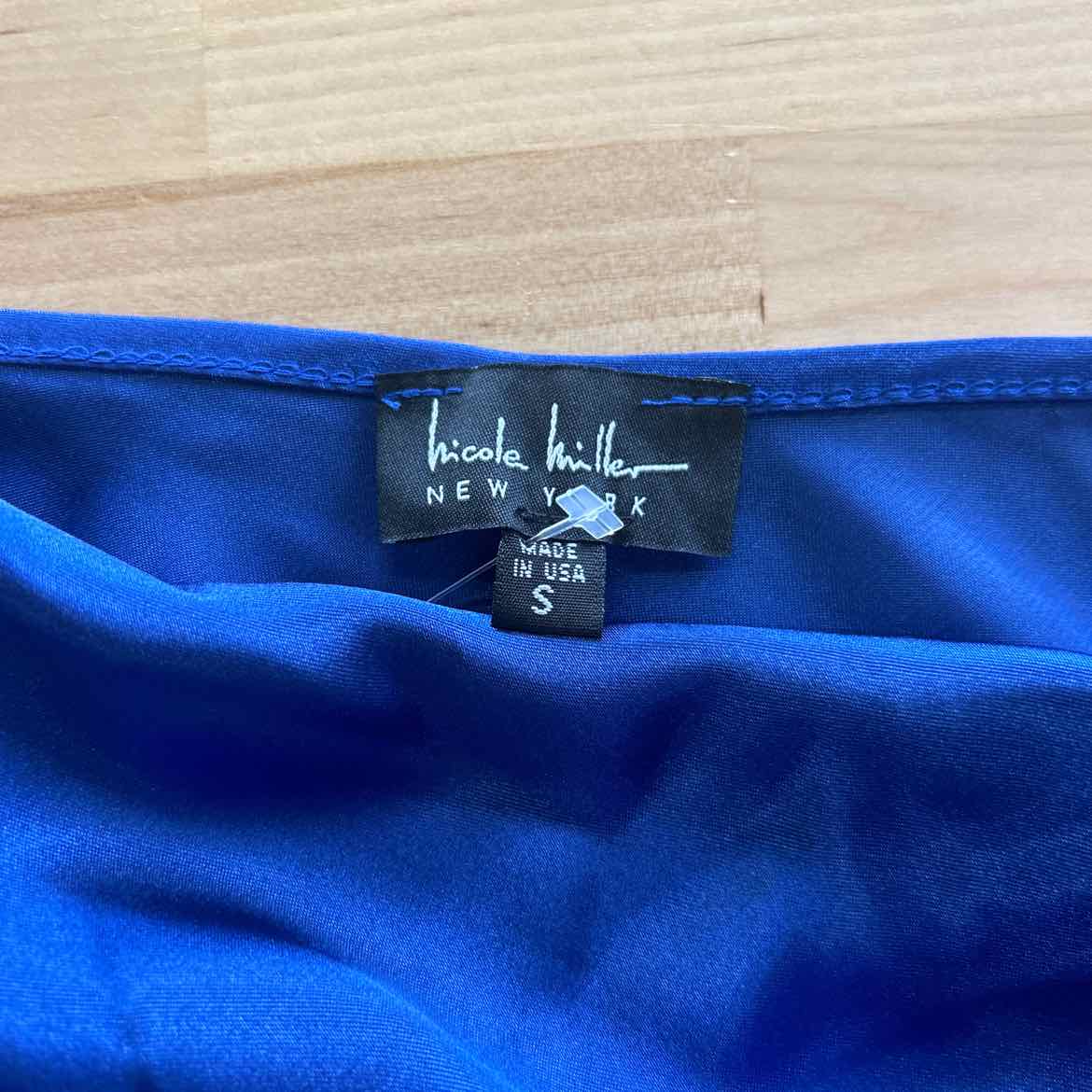 Nicole Miller Size S Blue Tank
