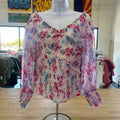 BB Dakota Size XL Pink White Blue New Blouse LS