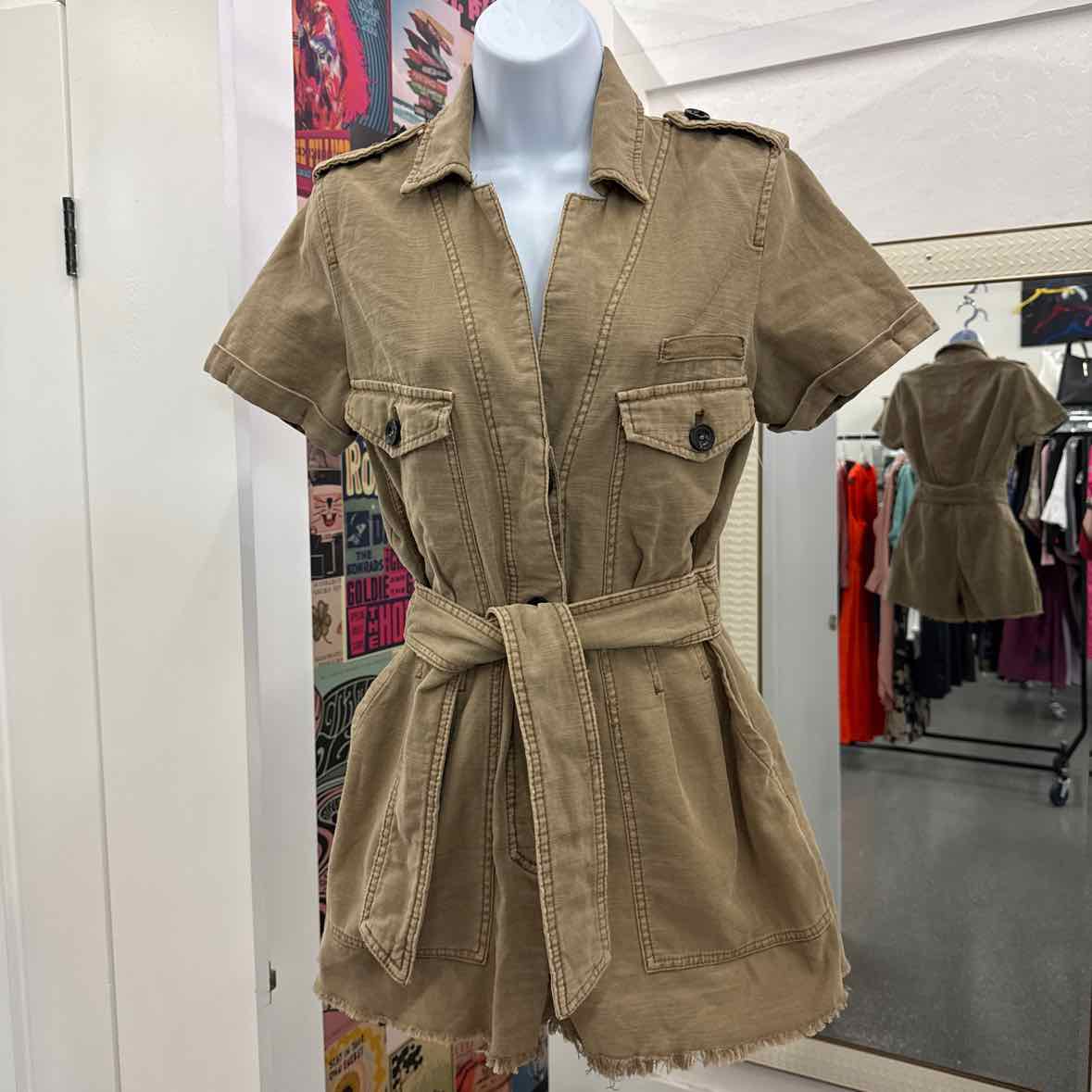 Free People Size XS Brown Preloved Romper