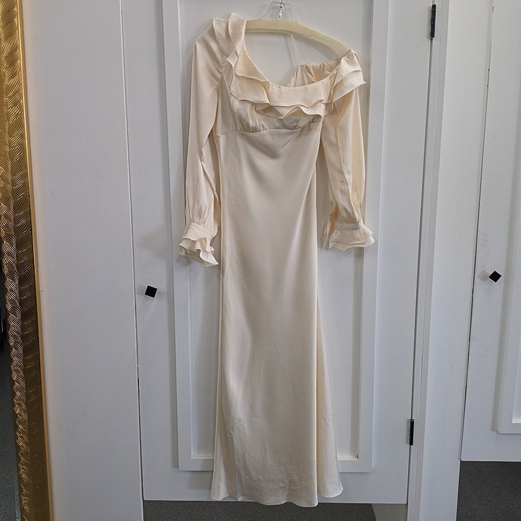 Astr the Label Women's Coraline Ruffled Maxi Dress - Cream