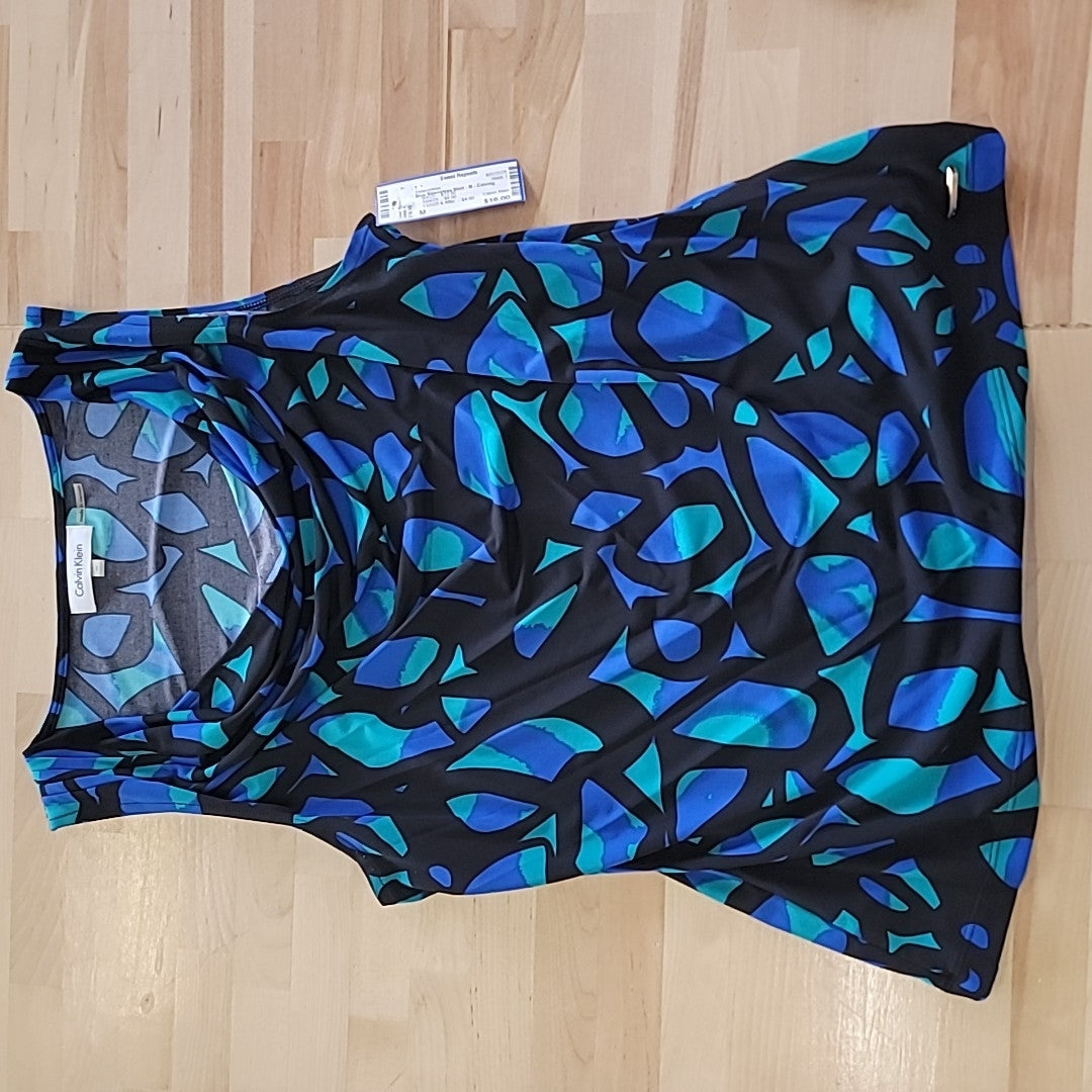 Calvin Klein Size M Blue Sleeveless