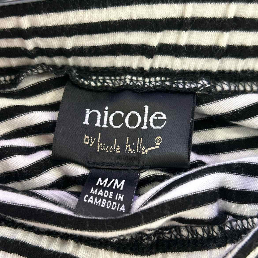 Nicole Miller Size M Black White Preloved Skirt
