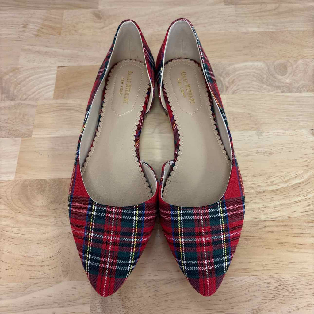 Isaac Mizrahi Size 9.5 Red Preloved Flats