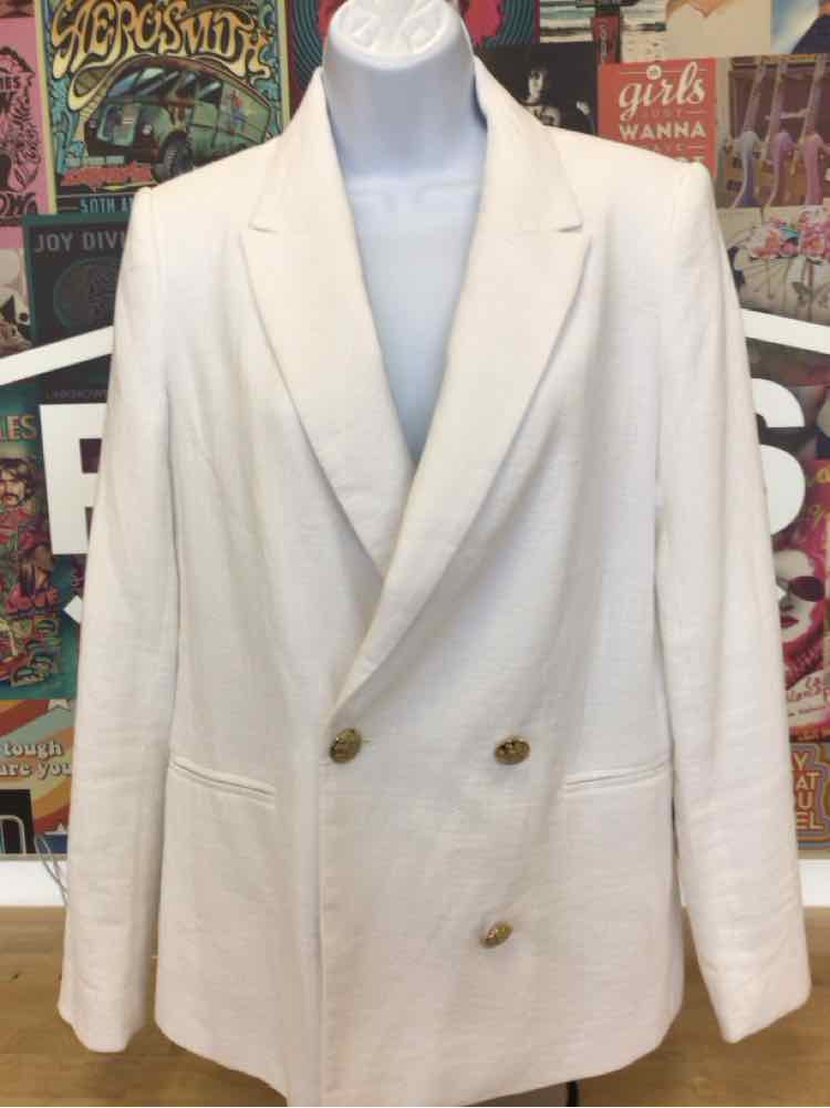 Banana Republic Size 0 White Preloved Blazer