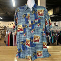 Marc Edwards Size XL Blue Preloved MENS Button Down Shirt