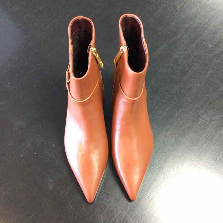 Franco Sarto Shoe Size 6 L-Marnie Tan Leather Bootie