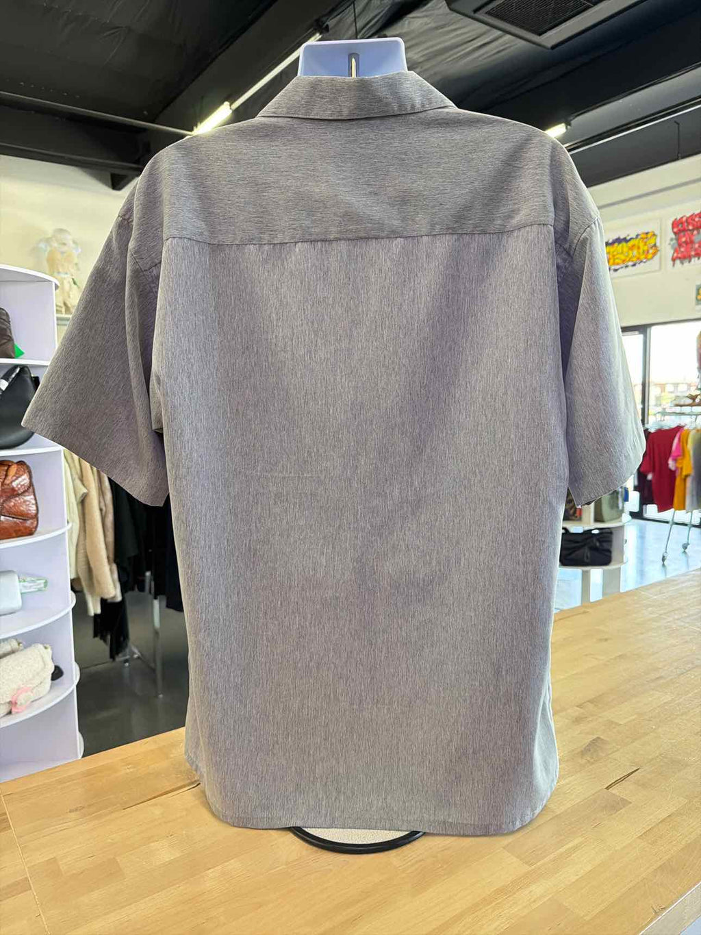 Elliot Size L Gray Preloved MENS Button Down Shirt