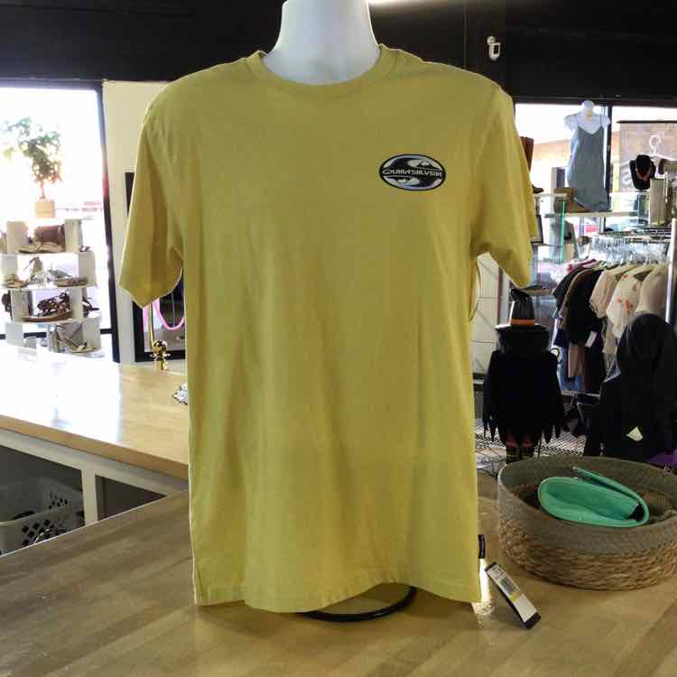 Quicksilver Size M Yellow New MENS T-shirt