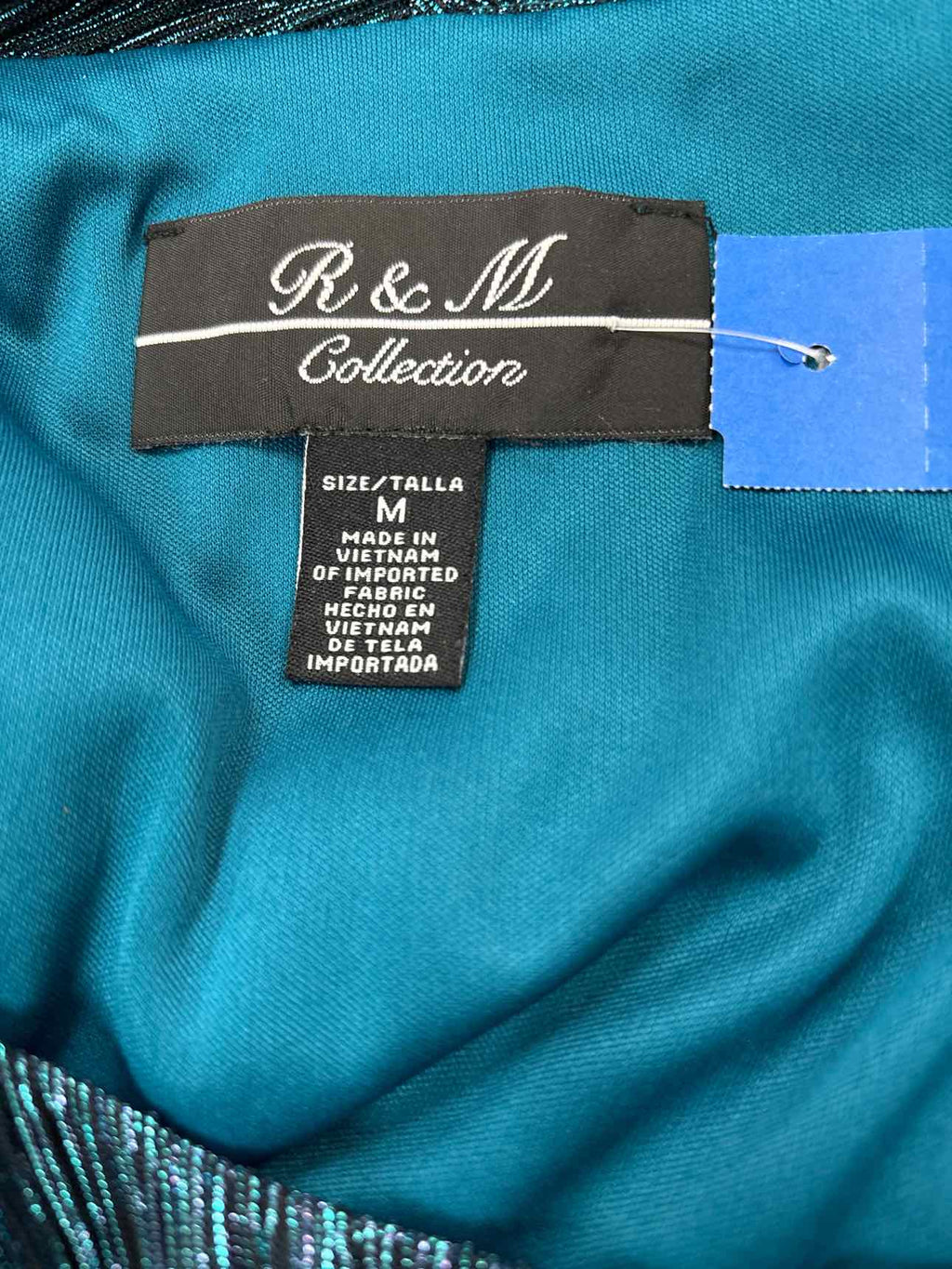 R&M Richards Size M Green Preloved Blouse LS