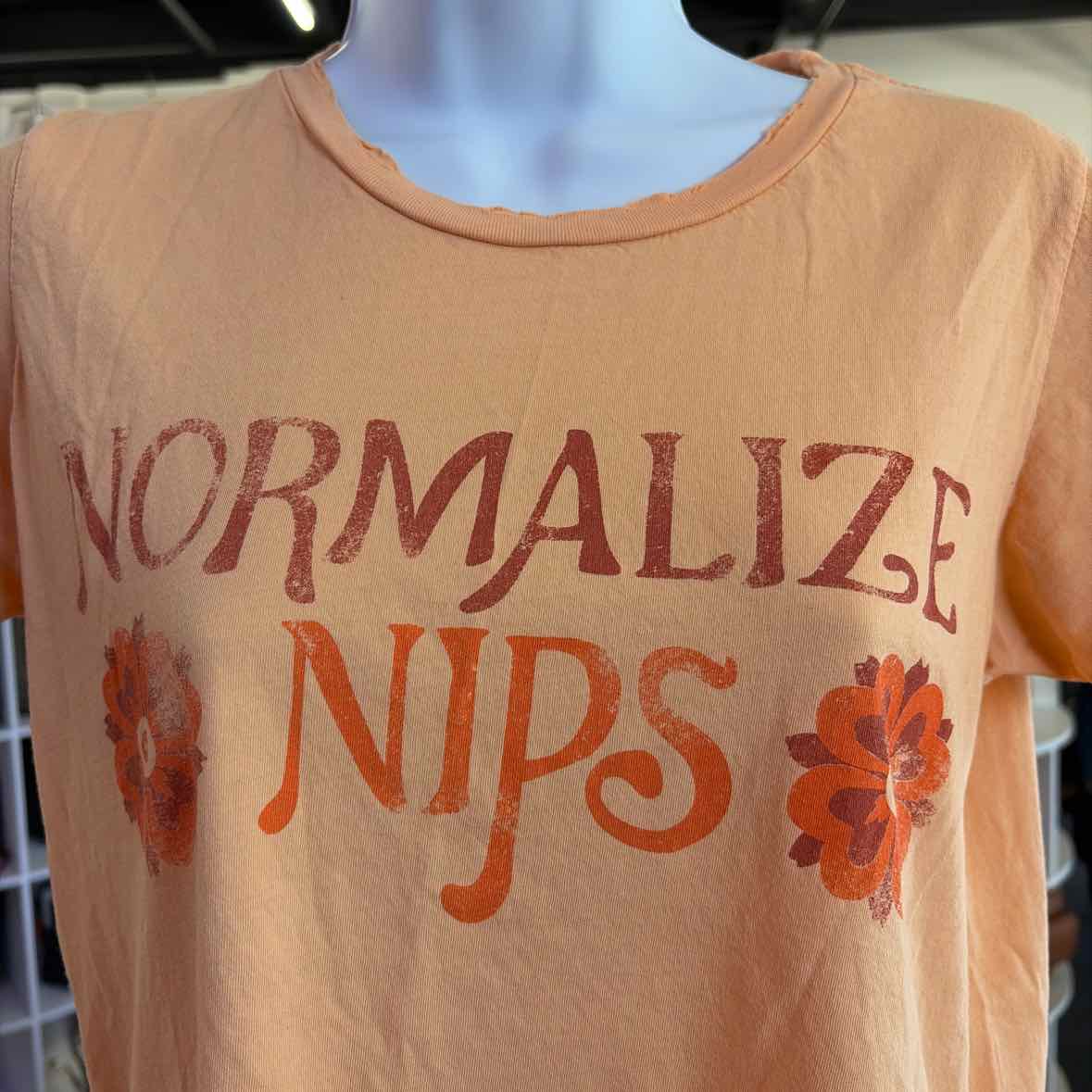 Dazy Size M Peach Preloved T-Shirt SS
