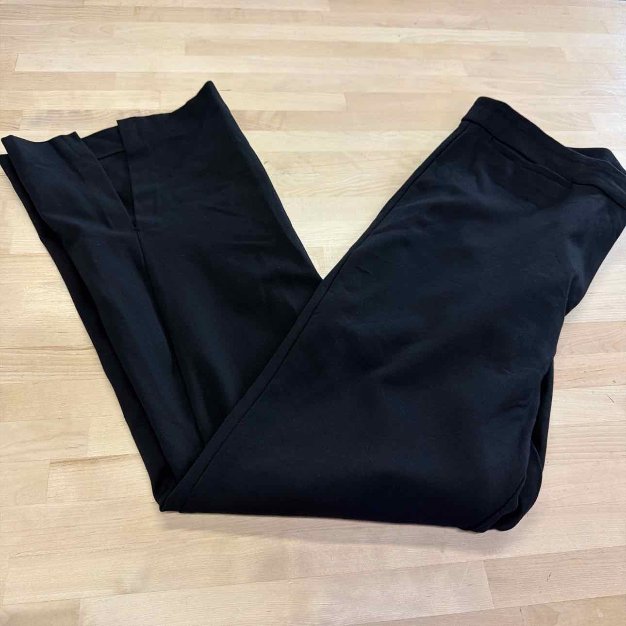 Dkny Women's High Rise Wide Leg Career Pants, Black