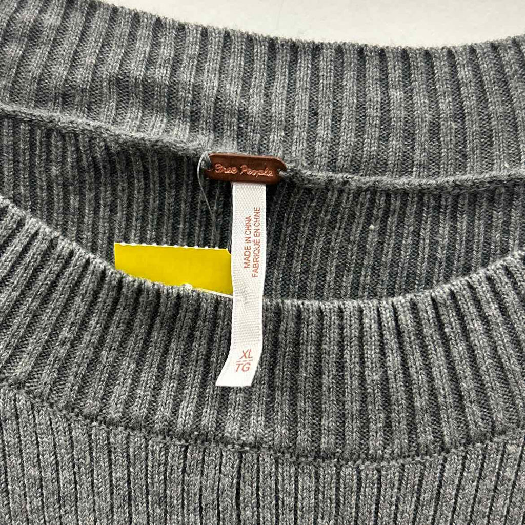 Free People Size XL Gray Sweater