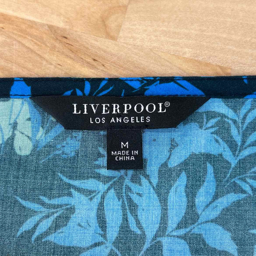 Liverpool Size M Blue Preloved Blouse LS