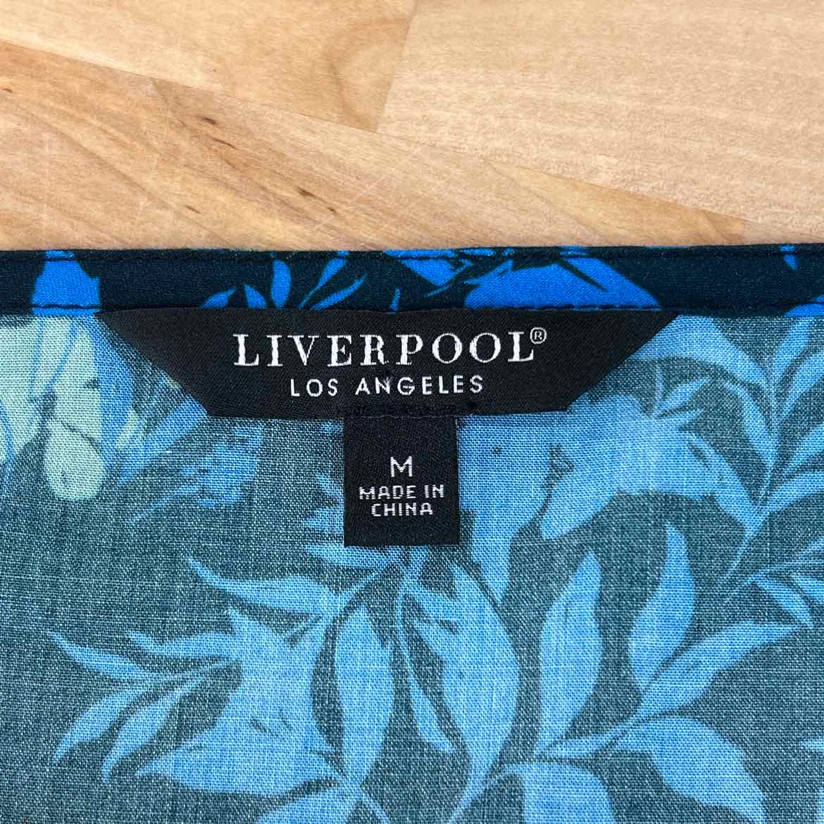 Liverpool Size M Blue Preloved Blouse LS