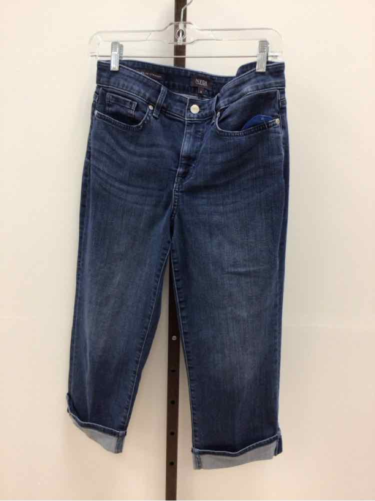 NYDJ Size 8 Blue Preloved Capris