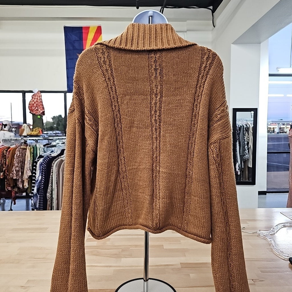 Sugar Moon Size S Brown Cardigan
