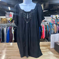 French Laundry Size L Black Preloved Blouse SS