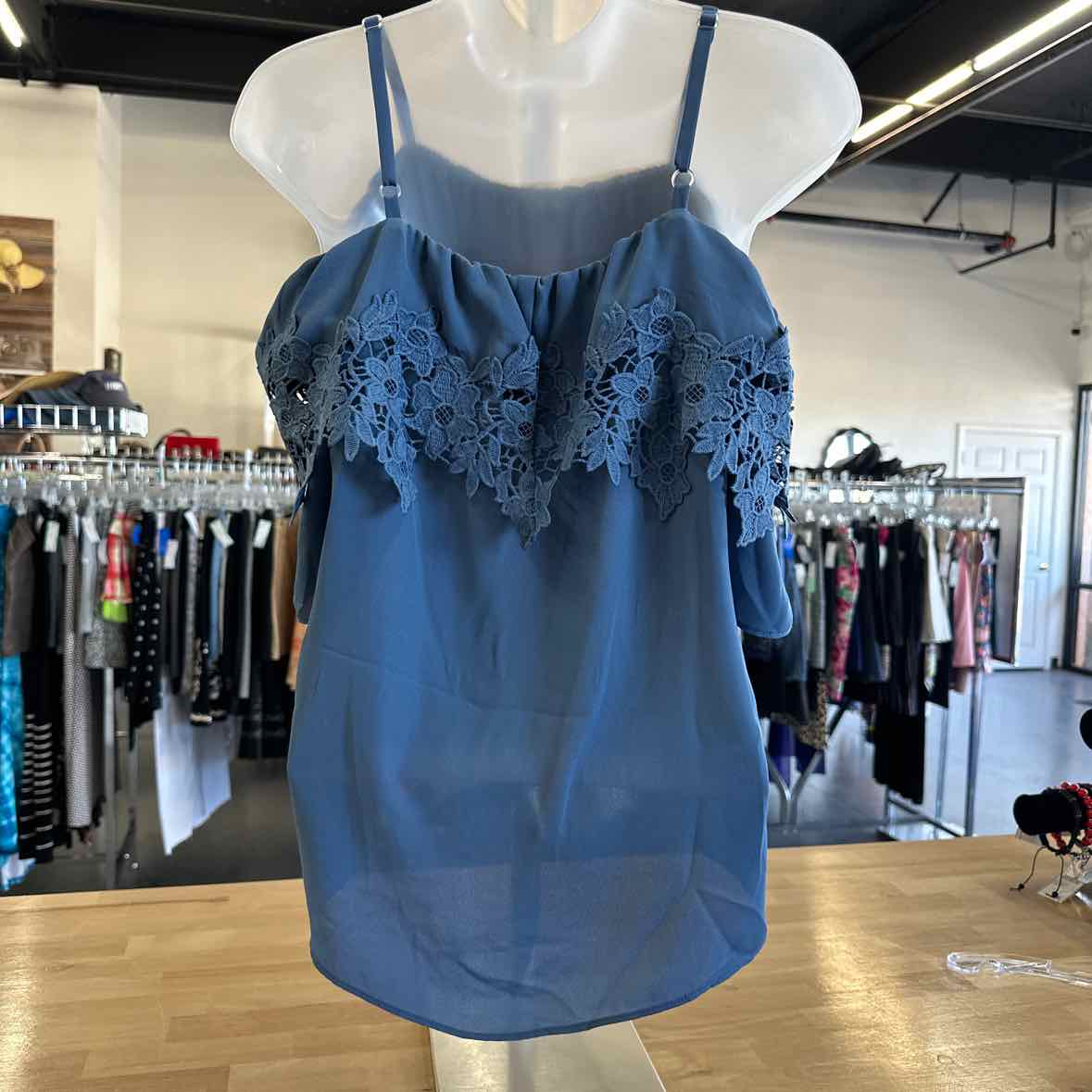 Brannan Size S Blue Sleeveless