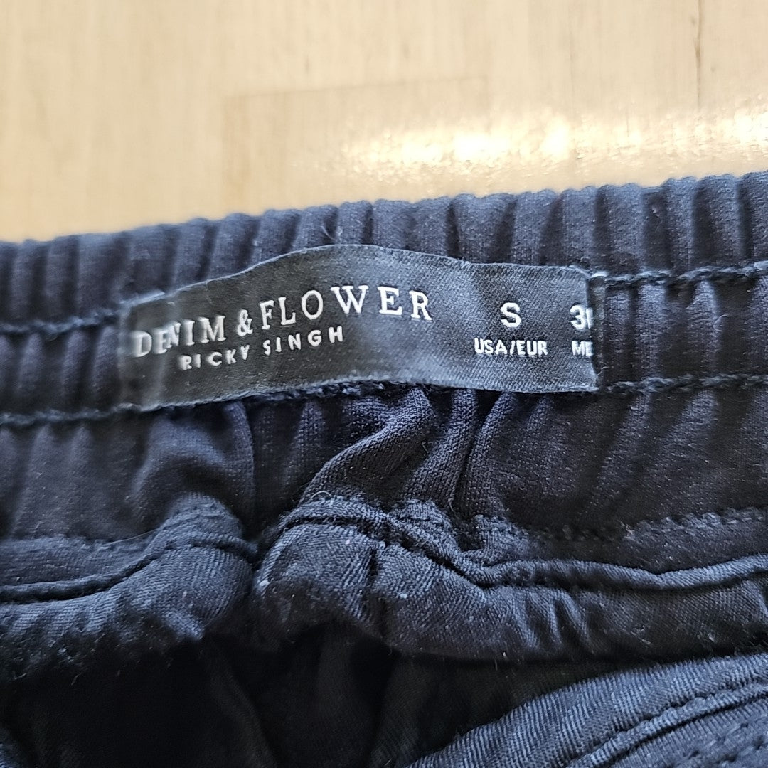 Denim & Flower Size S Black MENS Pants