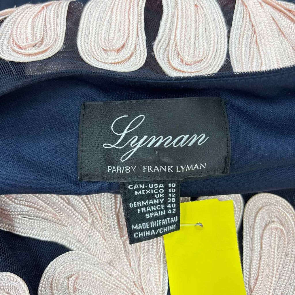 Frank Lyman Size 10 navy pink Preloved Dress