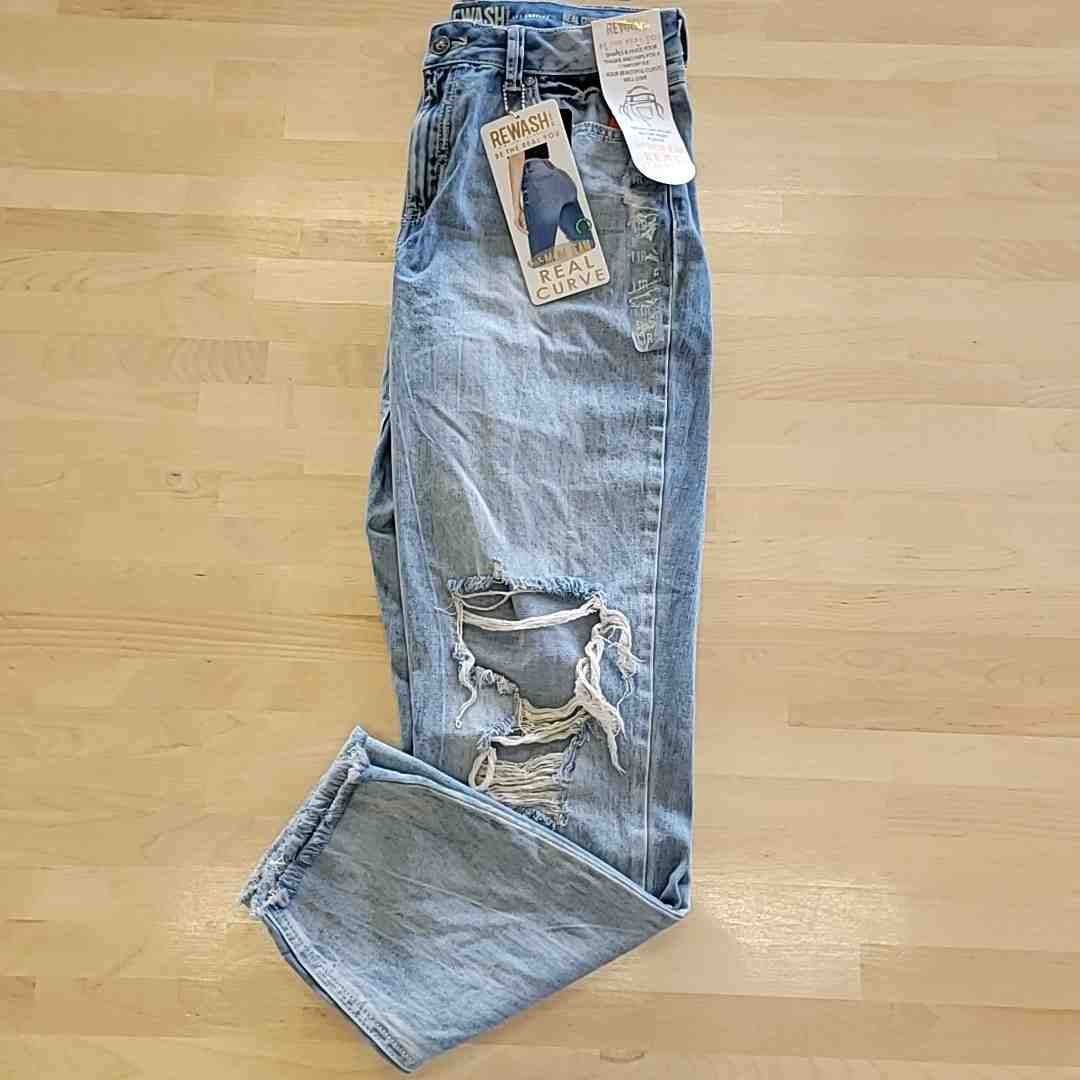 Rewash Size 14 Blue the Mom Jean Real Curve NWT