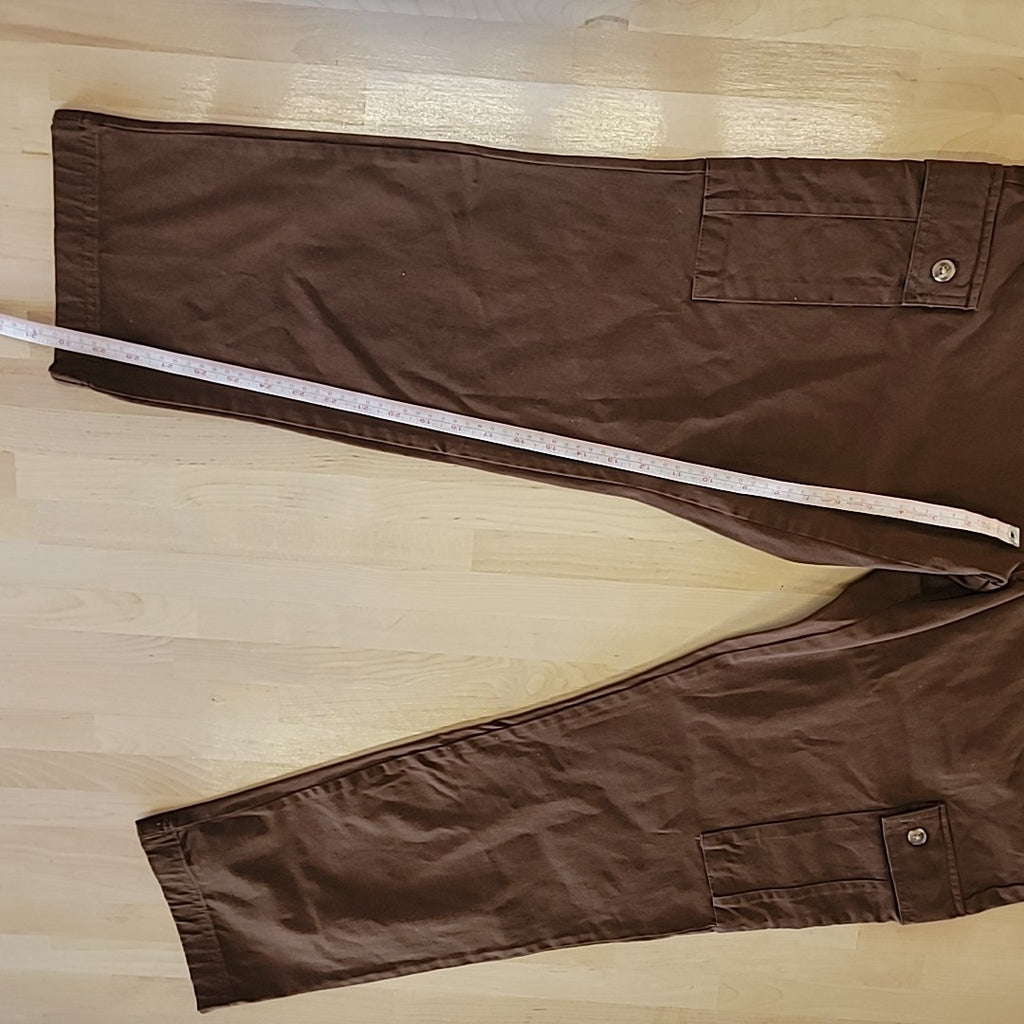 Club Room Men's Size 38 Regular-Fit Stretch Cargo Pants - Classic Brown