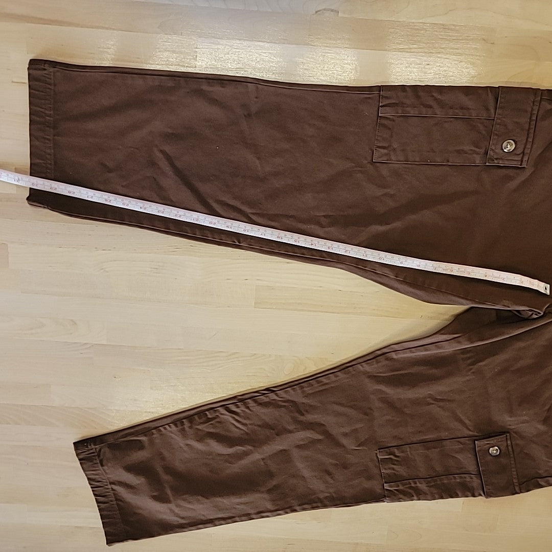 Club Room Men's Size 38 Regular-Fit Stretch Cargo Pants - Classic Brown