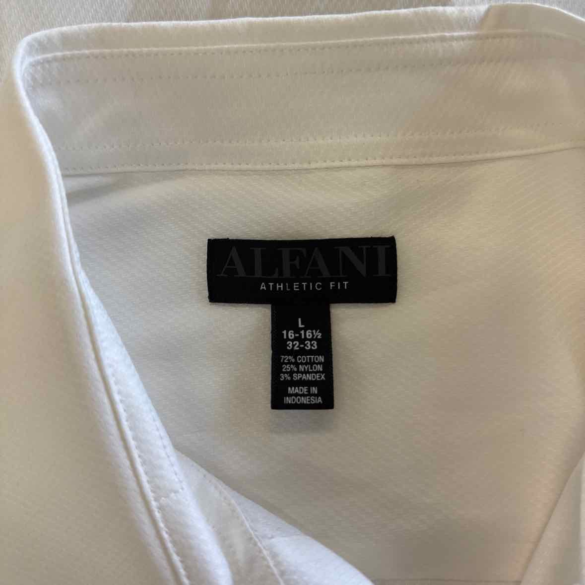 Alfani Men's Athletic Fit Twill Stretch Dress Shirt