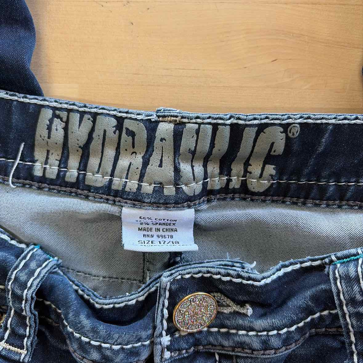 Hydraulic Size 17 Blue Denim Preloved Jeans