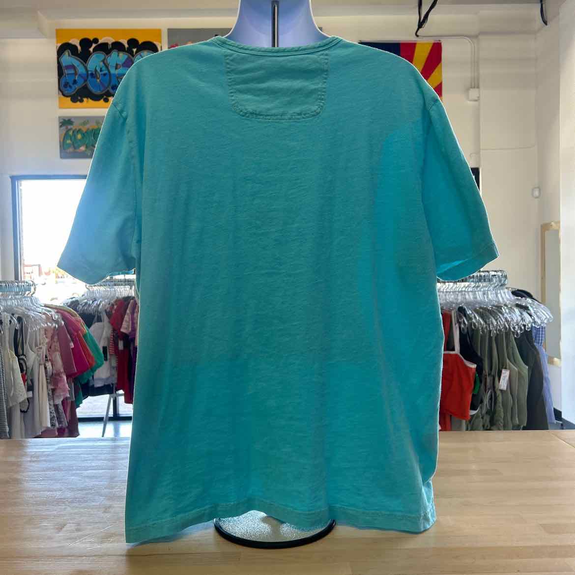 Tommy Bahama Size XXXL Blue Preloved MENS T-shirt