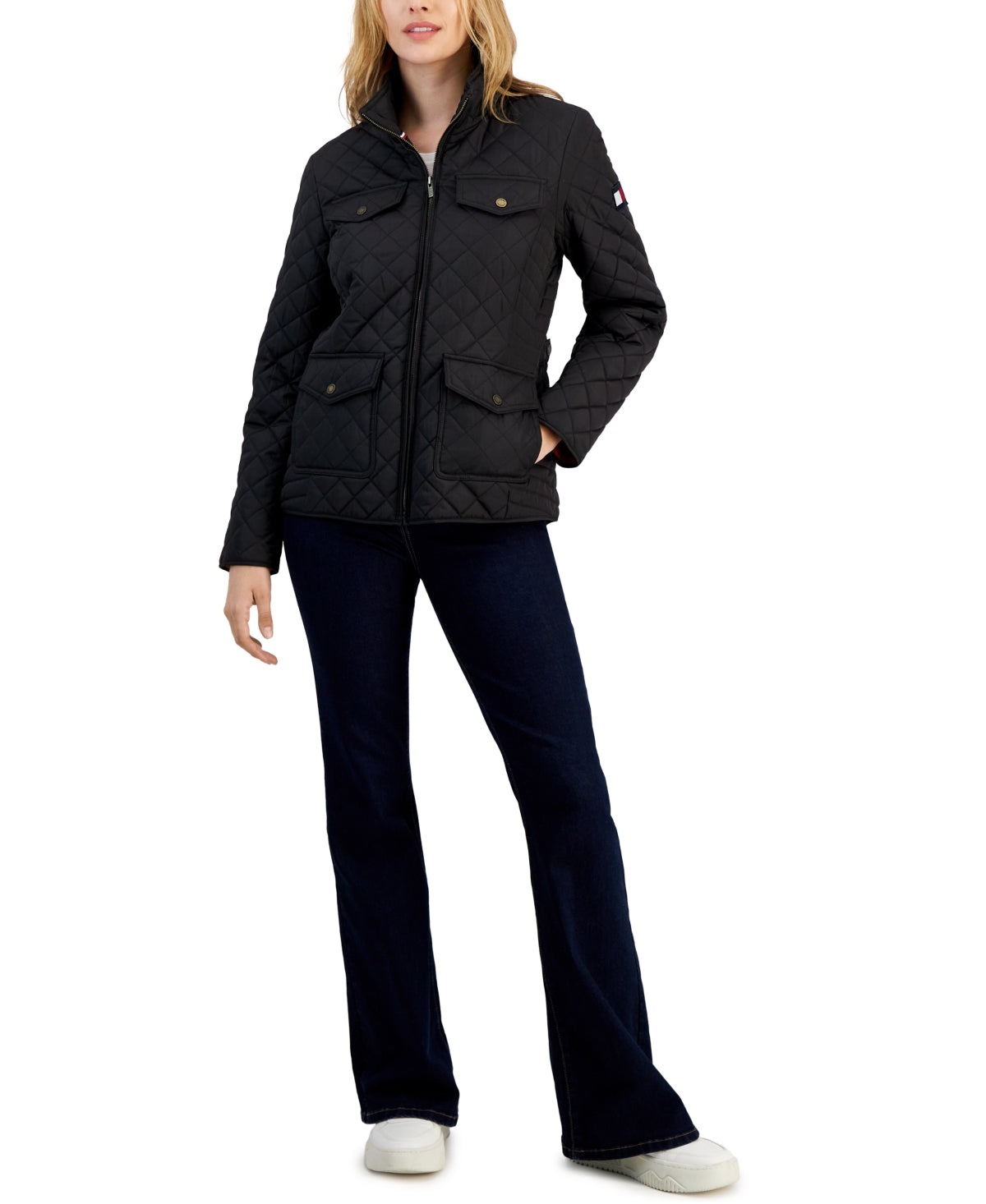 Tommy Hilfiger Women's Quilted Zip-up Jacket