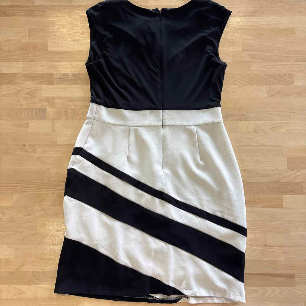 Sandra Darren Size 12 BLACK & WHITE Dress